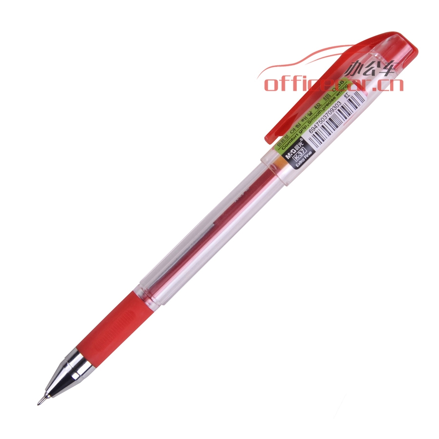 晨光 M&G K-37 中性筆 0.38mm 紅色 12支/盒
