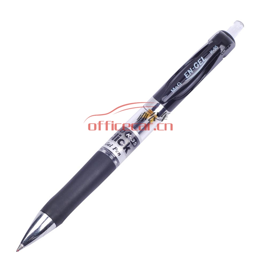 晨光 M&G K-35 粗桿按動(dòng)中性筆 0.5mm 黑色 12支/盒