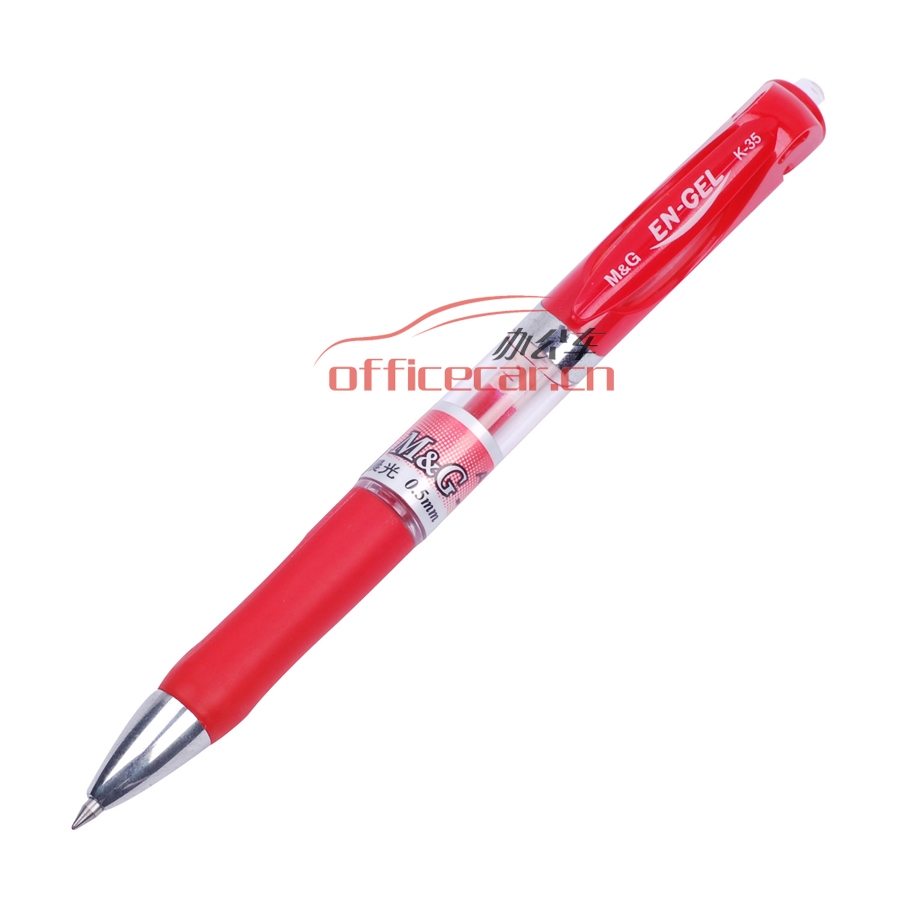 晨光 M&G K-35 粗桿按動中性筆 0.5mm 紅色 12支/盒