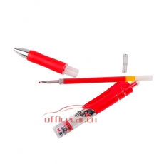 晨光 M&G K-35 粗桿按動中性筆 0.5mm 紅色 12支/盒