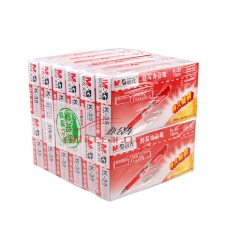 晨光 M&G K-35 粗桿按動中性筆 0.5mm 紅色 12支/盒