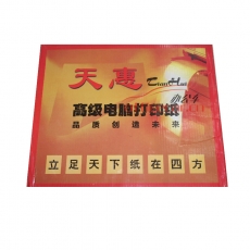 立方(LF) 4聯(lián) 二等分 天惠電腦打印紙 241-4 70g 80列 二等分 帶壓線（彩色）
