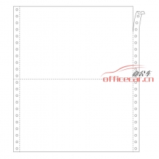 金絲雀（Anary） 1聯(lián) 二等分 電腦打印紙 241-1 70g 80列 帶壓線（白色） 1000頁(yè)/箱