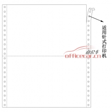 金絲雀（Anary） 1聯(lián) 二等分 電腦打印紙 241-1 70g 80列 帶壓線（白色） 1000頁(yè)/箱