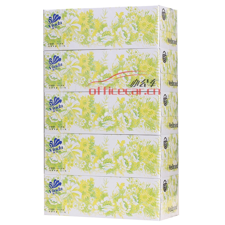 維達 Vinda V2002 威牌盒裝紙巾 三層 100抽 5盒/提