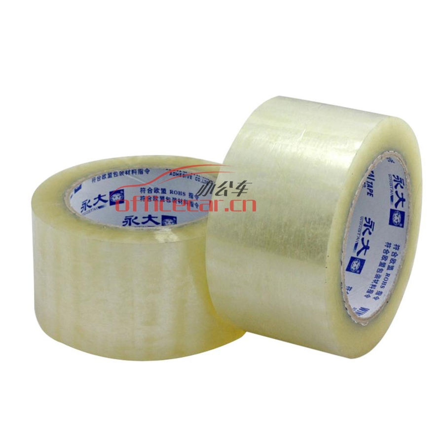 永大 wingtai 透明封箱帶/封箱膠 6cm*100Y（91.4米）  5卷/筒