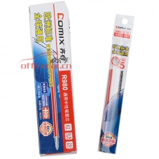 齊心 Comix R980 通用中性筆筆芯 0.5mm  紅色 20支/盒