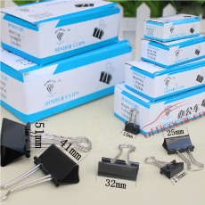 鉆石 Diamond NO:977118 黑色長(zhǎng)尾夾（燕尾夾） 19mm 12個(gè)/盒