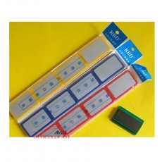 裝得快 RBD 硬膠白板磁塊 50*30mm 4個/袋 （藍色）