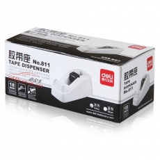 得力 Deli 811 膠帶切割器/膠紙座 ≤18mm寬文具膠帶 顏色隨機