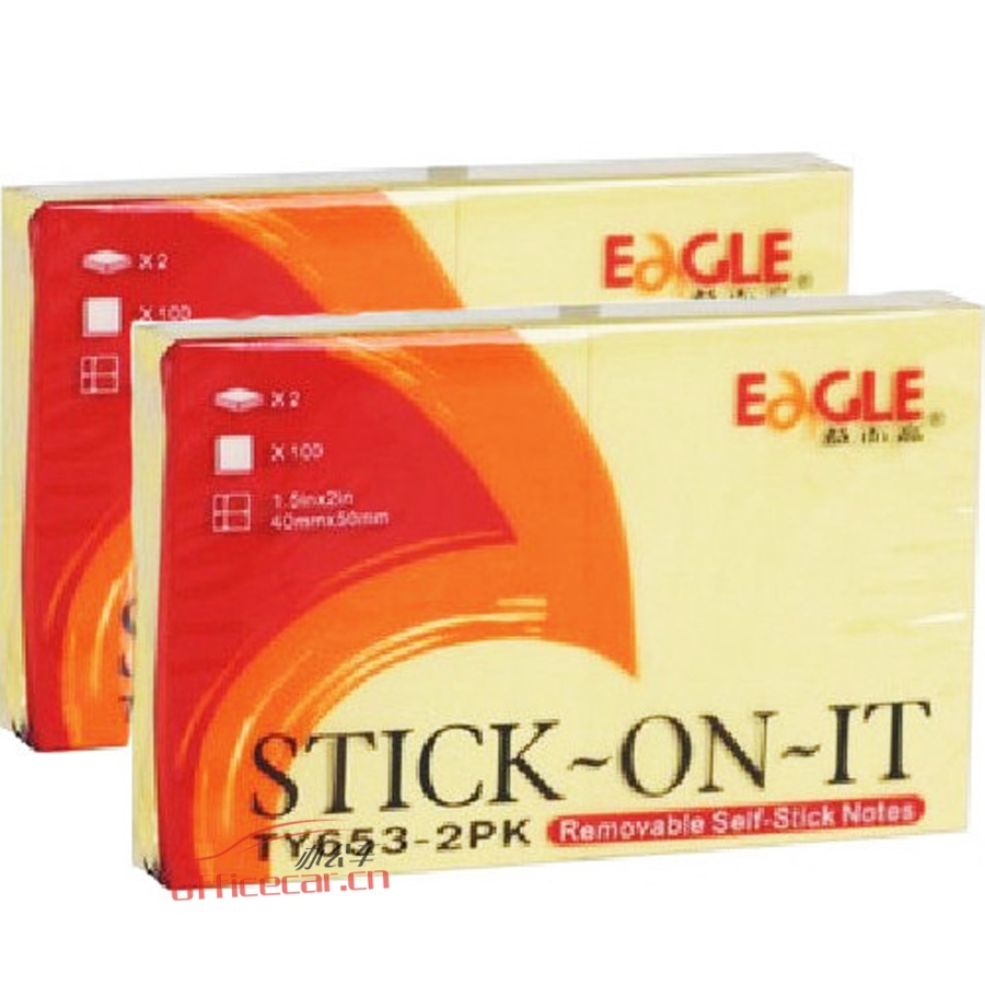 益而高 Eagle TY653-2PK 告示貼 40*50mm 2本/包 12本/封