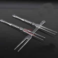 國(guó)產(chǎn) Domestic 亞克力/水晶水果叉 10.3cm 250個(gè)/包