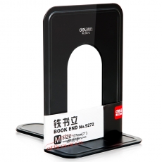 得力 Deli 9272 鐵書立(7寸) 2片/付 顏色隨機（藍色庫存充足）