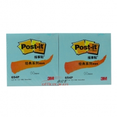 3M 654P 經(jīng)典報事貼 76*76mm （藍(lán)色） 12本/封