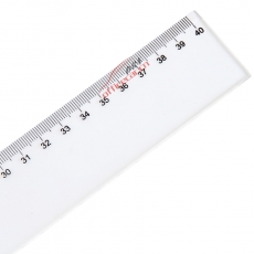 得力 Deli 6240 直尺 40cm 透明 20把/盒