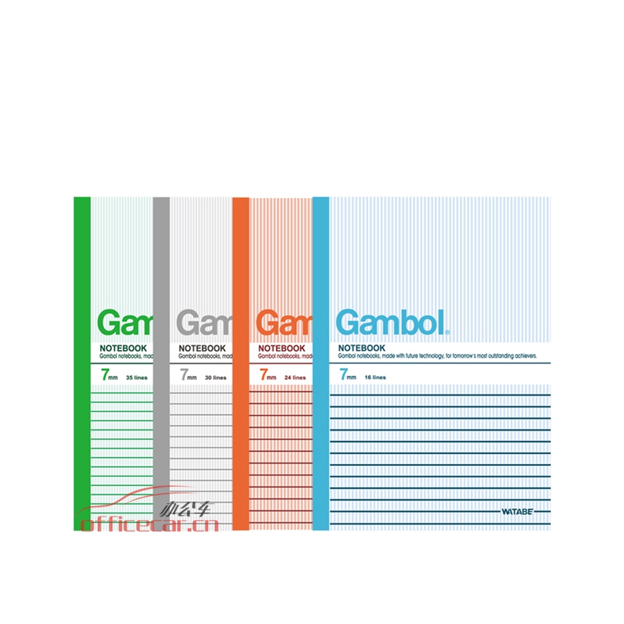 渡邊 Gambol G5507 無線裝訂本（軟皮抄） A5 50頁 12本/封
