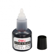 得力 Deli 7521 號碼機專用油墨 40ml (黑)