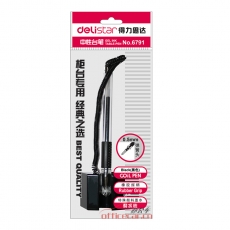 得力 Deli 6791 柜臺(tái)專(zhuān)用臺(tái)筆/臺(tái)式中性筆0.5mm （黑色） 單支裝