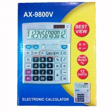 鱷魚(yú) Crocodile AX-9800V 中臺(tái)大按鍵計(jì)算器 12位 白色