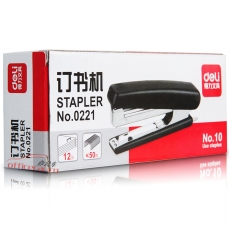 得力 Deli 0221 （用小釘）訂書機10# 顏色隨機（小號）