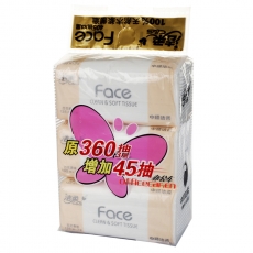 潔柔 C&S JR069 抽紙F(tuán)ace面子系列3層135抽抽式面巾紙*3包(中規(guī)格)百花香味