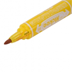 斑馬 ZEBRA MO-150-MC 大雙頭記號筆（油性記號筆）速干耐水 (黃色) 1盒裝