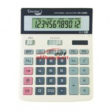 佳靈通/鱷魚(yú) Crocodile CR-1200H 搖頭中臺(tái)大按鍵計(jì)算器 12位 白色