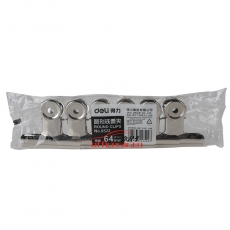 得力 Deli 9522 圓形鐵票夾 64mm 6個(gè)/袋