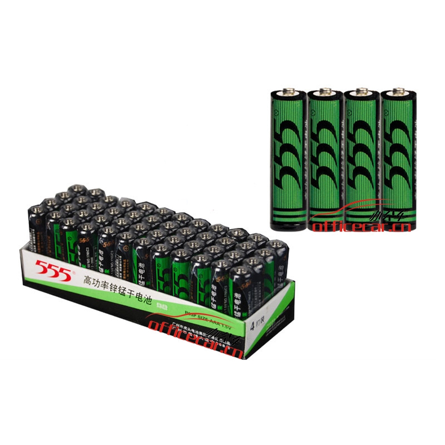 555 高功率碳性鋅錳電池 7號(hào) 4粒/排