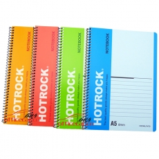何如 Hotrock R1050 線圈螺旋筆記本 A5 50頁 12本/封