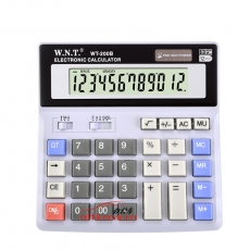 萬能通 W.N.T WT-200B 中臺(tái)超省錢經(jīng)典計(jì)算器 12位 黑色
