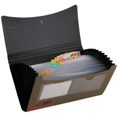 金得利 Kinary SH8403C 高級票據(jù)包/風(fēng)琴包 混色（藍(lán)，綠，粉，黃）
