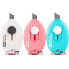 得力 Deli 2050 小號(hào)mini美工刀 可掛繩 顏色隨機(jī)