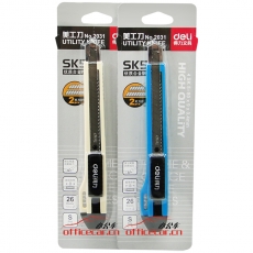 得力 Deli 2031 小號(hào)美工刀 旋轉(zhuǎn)鎖定裁紙刀/切紙刀