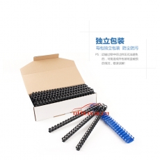 美思 MASS 裝訂膠圈 8mm  100條/盒 （白色）：黑，灰，白，紅，藍(lán)，綠