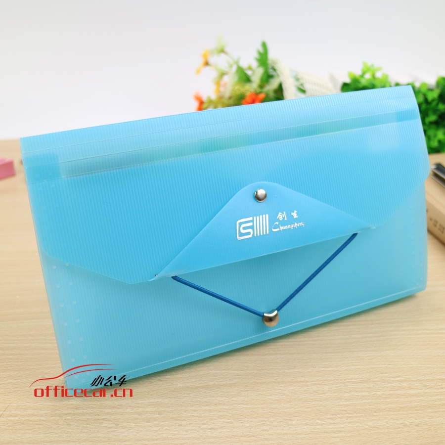 創(chuàng)生C.S CS-33D （票據(jù)）高級(jí)風(fēng)琴包/風(fēng)琴包 混色（藍(lán)，綠，粉，黃）