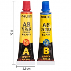 得力 Deli 7148 AB萬(wàn)膠AB膠A+B能膠水用塑料金屬玻璃陶瓷強(qiáng)力膠多功能膠