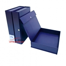 鳳江 F.J F803A （深藍(lán)色）加厚粘扣檔案盒/文件盒/資料盒