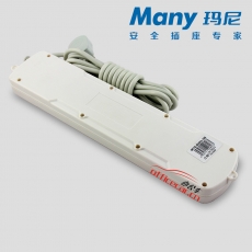 瑪尼電器 many 463-3 6位獨立開關(guān)插座/排插