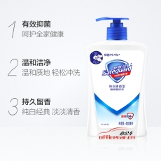 舒膚佳洗手液健康抑菌純白清香型450ml (抑菌99.9% 新老包裝隨機(jī)發(fā)貨)