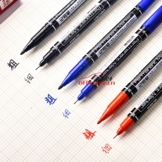 得力 deli 6824 （小雙頭）記號筆 （藍(lán)色） 12支/盒
