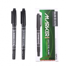 英雄 Hero 887 （小雙頭）記號筆 （黑色）