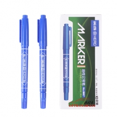 英雄 Hero 887 （小雙頭）記號筆 （藍(lán)色）