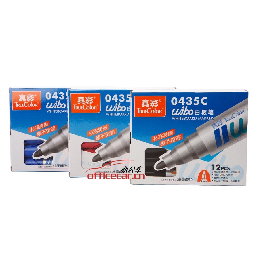 真彩 TrueColor 0435C 白板筆 2.0mm（紅色）12支/盒