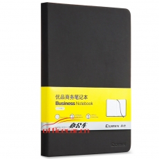 齊心 Comix C5902 A5/122張皮面本優(yōu)品商務筆記本子會議記事本文具經(jīng)典日記本 黑色