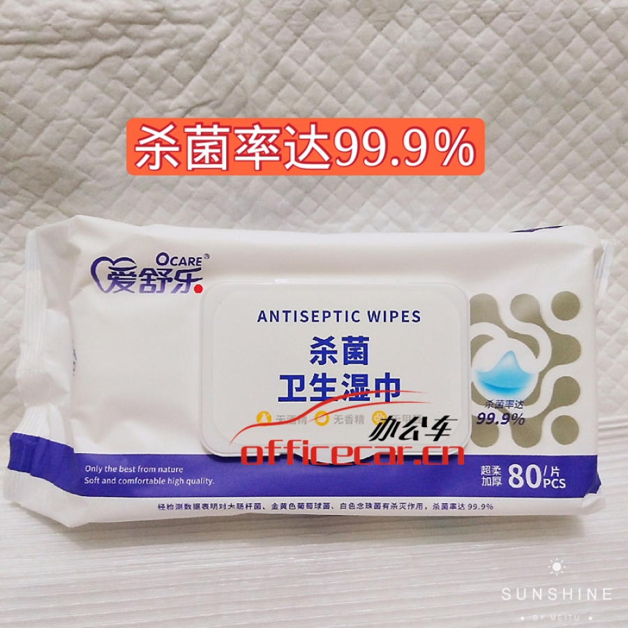 愛舒樂 A.S.L 抗菌濕巾 80片/盒