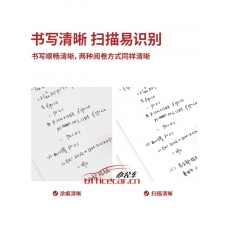 得力(deli)S60-ST刷題筆小白筆ST筆尖按動(dòng)黑色0.5mm中性筆速干筆 5支/盒