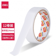 得力 deli 30403 24mm雙面膠 12卷