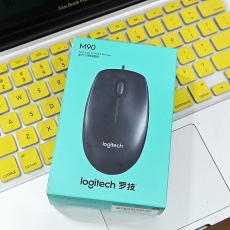 羅技（Logitech）M90 有線鼠標(biāo) 即插即用 舒適可靠 黑色